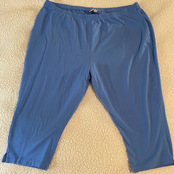 Woman Within Pants - Woman Within Blue women’s Joggers capris size 2x